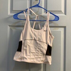 NIKE CORSET WORKOUT TOP PINK/BROWN M